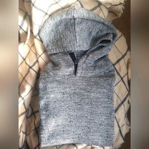 Grey Gap hoodie with elbow patch detail